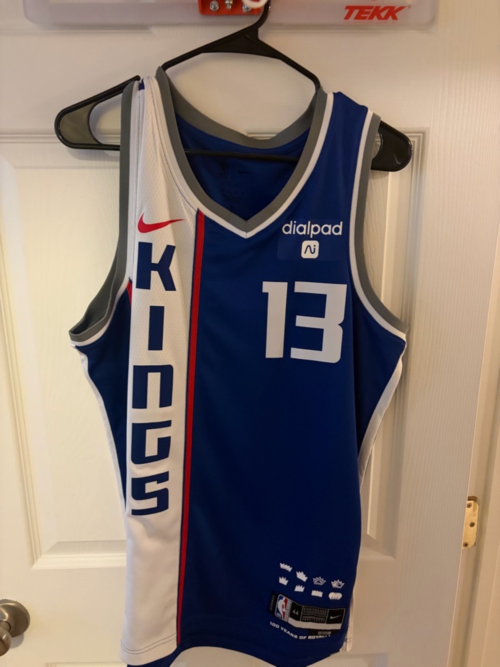 Nike Blue and White Sacramento Kings #13 Basketball Jersey